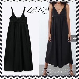 Zara Voluminous Poplin Dress COPY